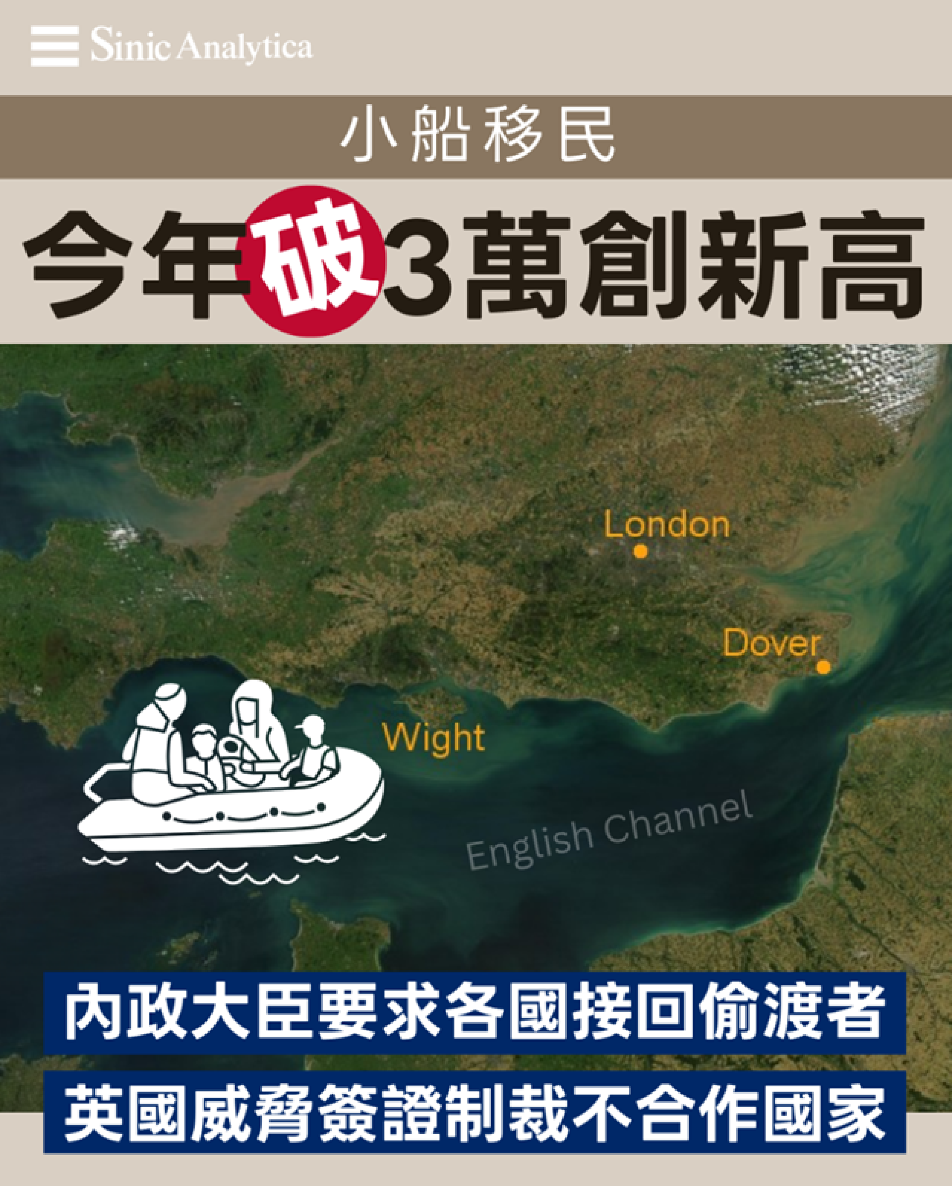 【免費新聞試閱】英內政大臣強硬表態　對不接回本國偷渡者國家祭簽證制裁