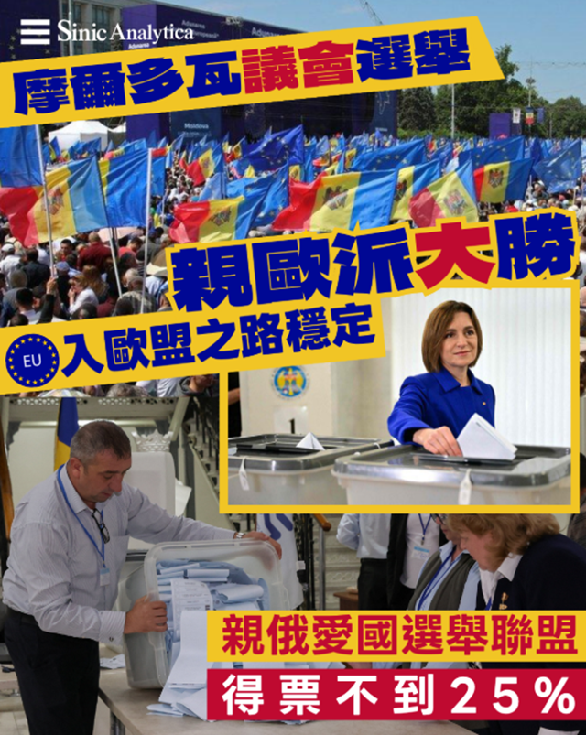 【免費新聞試閱】摩爾多瓦議會選舉親歐派大勝 入歐盟之路穩定